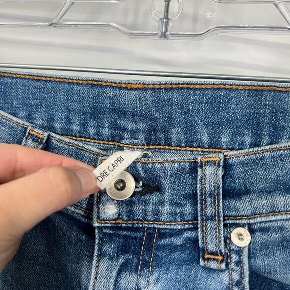 Rag & Bone Dre Capri Low-Rise Slim Boyfriend Jeans in Ambra - Picture 3 of 8